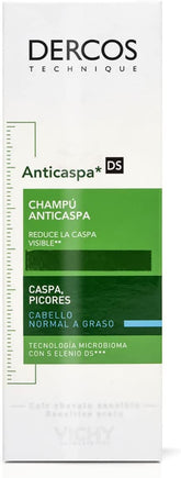 VICHY Dercos ANTI-DANDRUFF SHAMPOO FOR OILY Hair (Green) (200 Ml)